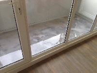 Balkon Muiden | met epoxy schraplaag. voor en na Balkon Muiden | met epoxy schraplaag. voor en na