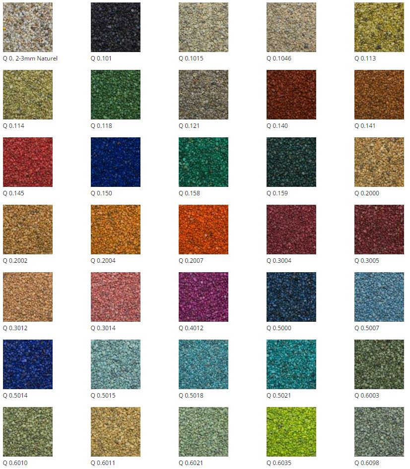 Quartzline Grindvloer Kleurenkaart Quartzline Grindvloer Kleurenkaart