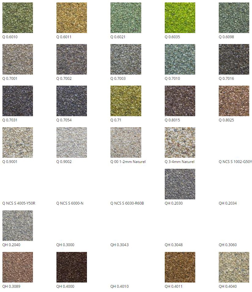 Quartzline Grindvloer Kleurenkaart Quartzline Grindvloer Kleurenkaart