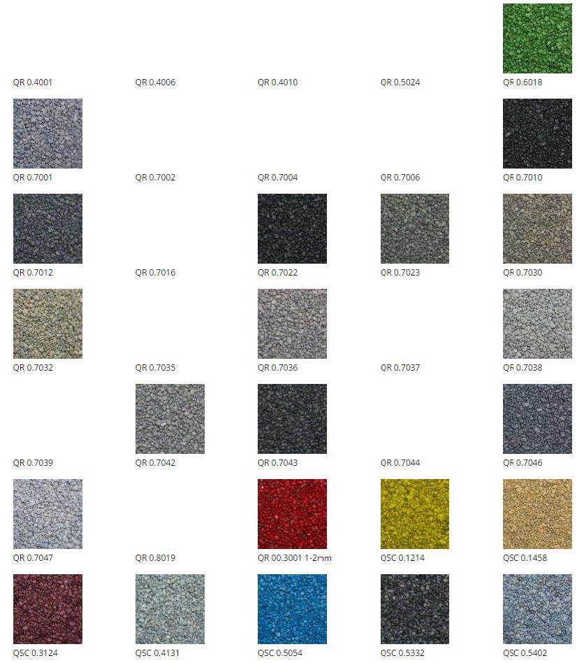 Quartzline Grindvloer Kleurenkaart Quartzline Grindvloer Kleurenkaart