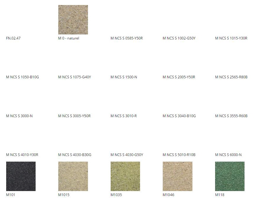Kleurenkaart voor Quartzline Mortelvloeren Kleurenkaart voor Quartzline Mortelvloeren