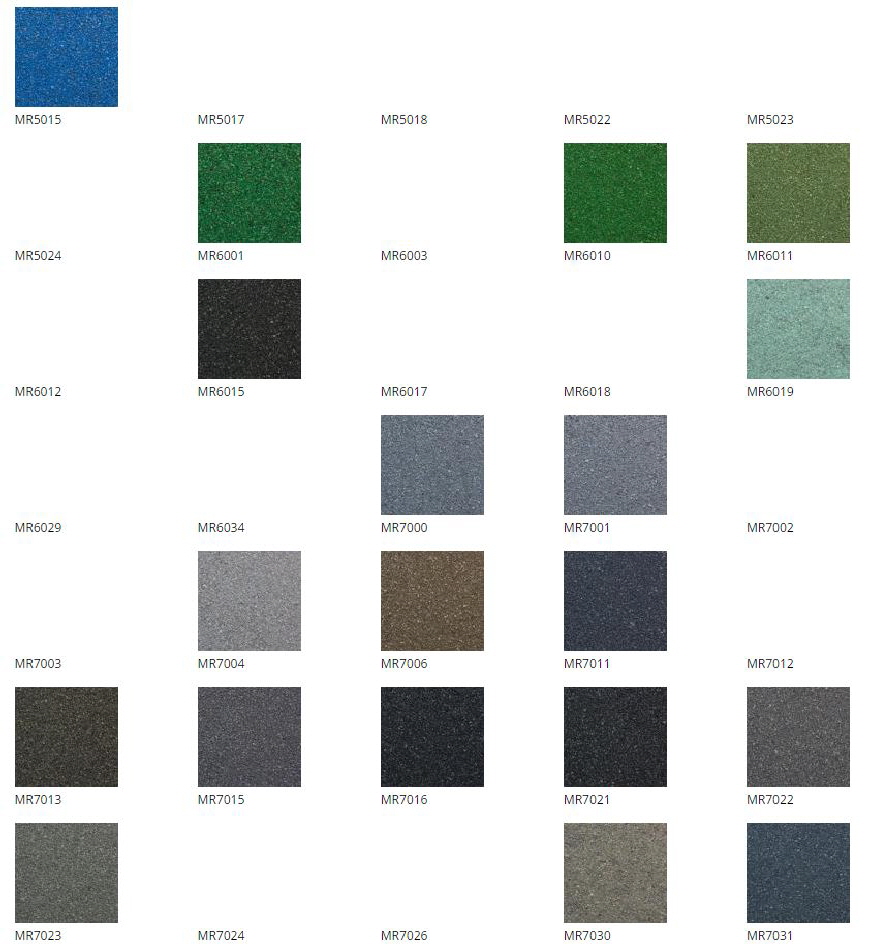 Kleurenkaart voor Quartzline Mortelvloeren Kleurenkaart voor Quartzline Mortelvloeren