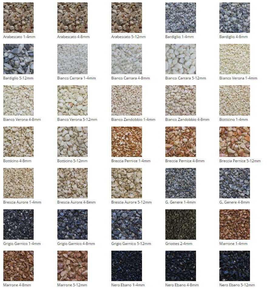 Kleurenkaart voor Quartzline Marmervloeren