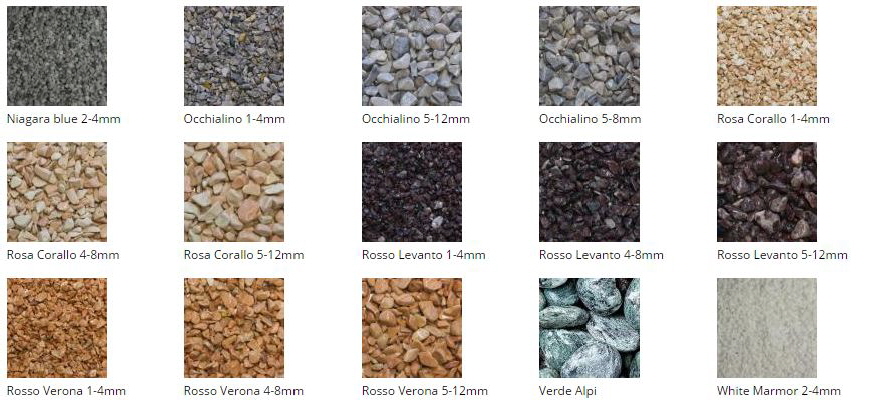 Kleurenkaart voor Quartzline Marmervloeren