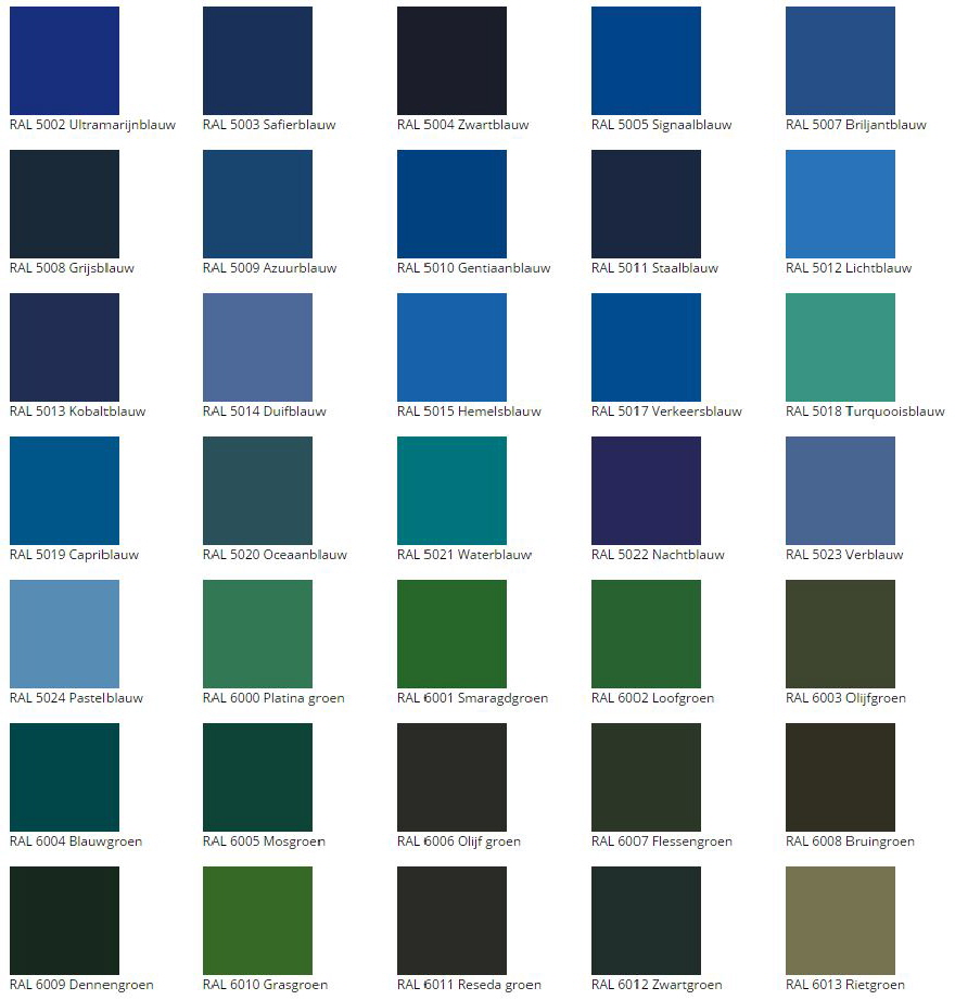 Kleurenkaart voor Quartzline Vloer Coatings Kleurenkaart voor Quartzline Vloer Coatings