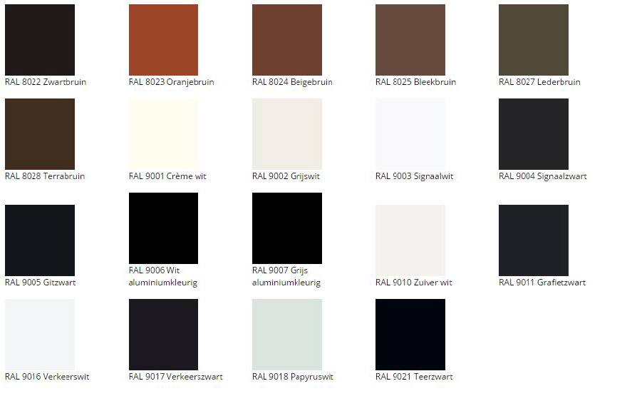 Kleurenkaart voor Quartzline Vloer Coatings Kleurenkaart voor Quartzline Vloer Coatings